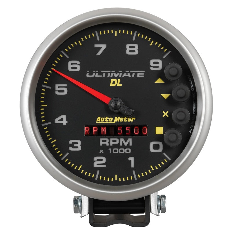 Autometer 5 inch Ultimate DL Playback Tachometer 9000 RPM - Black Autometer 5 inch Ultimate DL Playback Tachometer 9000 RPM - Black