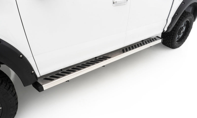 Lund 15-18 Ford F-150 SuperCrew Summit Ridge 2.0 Running Boards - Stainless Lund 15-18 Ford F-150 SuperCrew Summit Ridge 2.0 Running Boards - Stainless