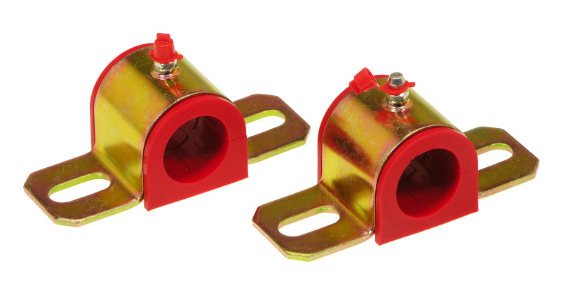 Prothane Universal Greasable Sway Bar Bushings - 1 1/8in - Type B Bracket - Red Prothane Universal Greasable Sway Bar Bushings - 1 1/8in - Type B Bracket - Red