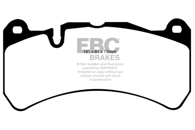 EBC 07-08 Ferrari 430 Scuderia 4.3 Yellowstuff Front Brake Pads EBC 07-08 Ferrari 430 Scuderia 4.3 Yellowstuff Front Brake Pads