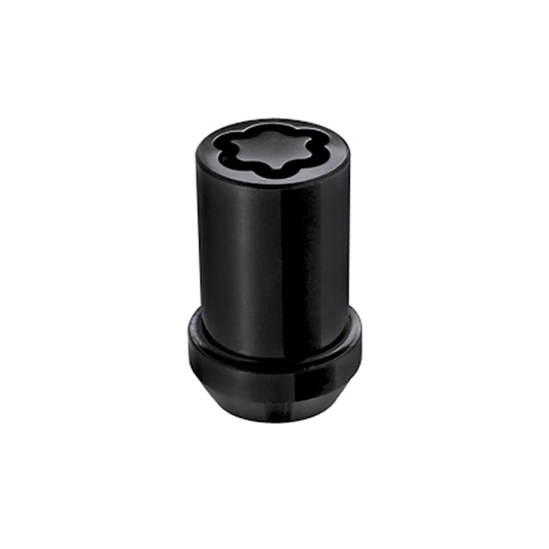 McGard Wheel Lock Nut Set - 4pk. (Tuner / Cone Seat) M12X1.5 / 13/16 Hex / 1.24in. Length - Black McGard Wheel Lock Nut Set - 4pk. (Tuner / Cone Seat) M12X1.5 / 13/16 Hex / 1.24in. Length - Black