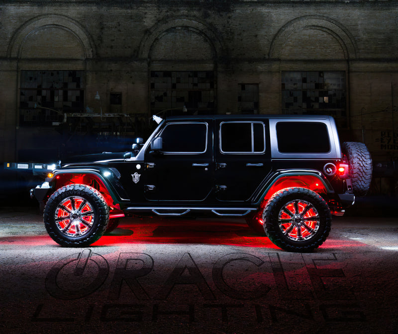 Oracle LED Illuminated Wheel Rings - Double LED - Red SEE WARRANTY Oracle LED Illuminated Wheel Rings - Double LED - Red SEE WARRANTY