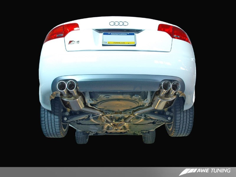 AWE Tuning Audi B7 S4 Touring Edition Exhaust - Diamond Black Tips AWE Tuning Audi B7 S4 Touring Edition Exhaust - Diamond Black Tips