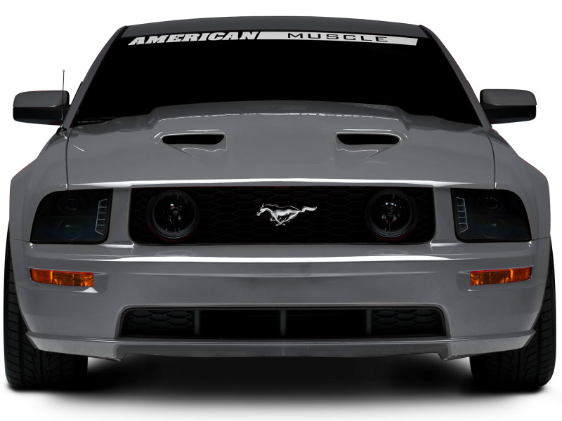 Raxiom 05-09 Ford Mustang w/ Halogen LED Halo Prjctr Headlights-Blk Hsng(Smoked Lens Exclude GT500) Raxiom 05-09 Ford Mustang w/ Halogen LED Halo Prjctr Headlights-Blk Hsng(Smoked Lens Exclude GT500)