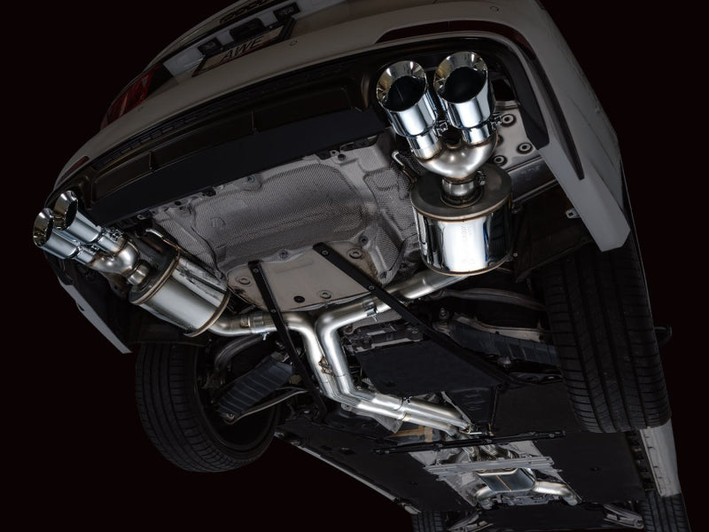 AWE Tuning 19-23 Audi C8 S6/S7 2.9T V6 AWD Touring Edition Exhaust - Chrome Silver Tips AWE Tuning 19-23 Audi C8 S6/S7 2.9T V6 AWD Touring Edition Exhaust - Chrome Silver Tips
