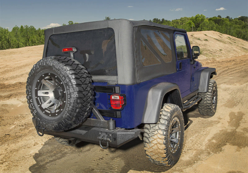 Rampage 04-06 Jeep Wrangler(TJ) Unlimited OEM Replacement Soft Upper Doors - Black Denim Rampage 04-06 Jeep Wrangler(TJ) Unlimited OEM Replacement Soft Upper Doors - Black Denim