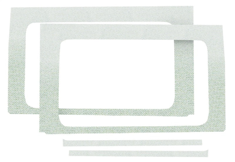 DEI 18-23 Jeep Wrangler JL 4-Door Boom Mat Rear Side Window Trim - 4 Piece - White DEI 18-23 Jeep Wrangler JL 4-Door Boom Mat Rear Side Window Trim - 4 Piece - White