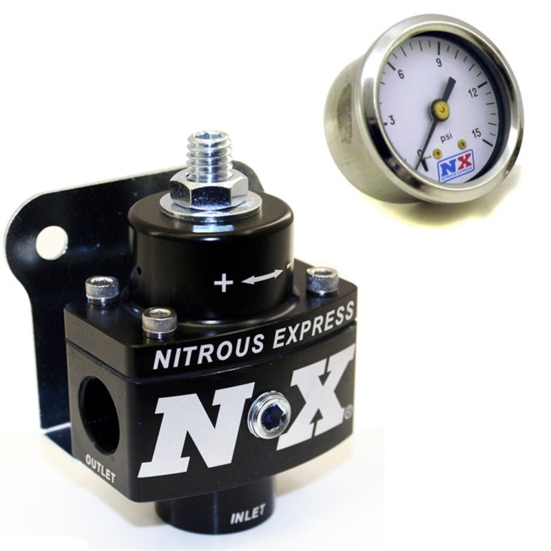 Nitrous Express Fuel Pressure Regulator Non Bypass w/Fuel Pressure Gauge Nitrous Express Fuel Pressure Regulator Non Bypass w/Fuel Pressure Gauge