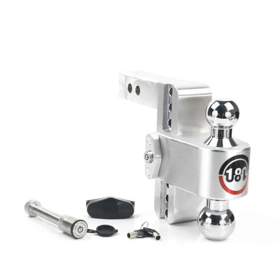 Weigh Safe 180 Hitch 6in Drop Hitch & 2in Shank (10K/12.5K GTWR) w/WS05 - Aluminum