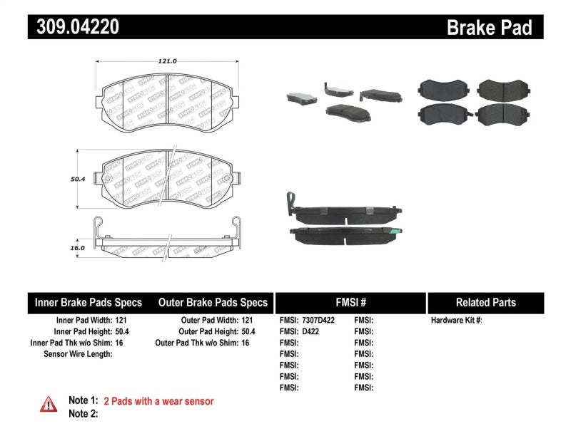 StopTech Performance 89-06/96 Nissan 240SX Front Brake Pads StopTech Performance 89-06/96 Nissan 240SX Front Brake Pads