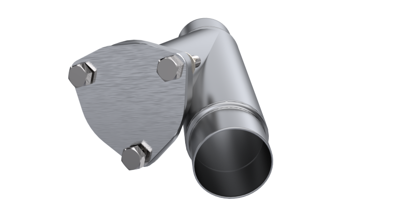QTP 2.25in Weld-On QTEC Exhaust Cutout Y-Pipe QTP 2.25in Weld-On QTEC Exhaust Cutout Y-Pipe