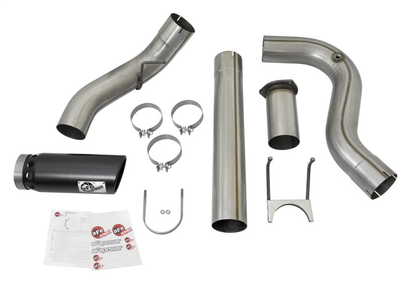 aFe Large Bore-HD 5in DPF Back 409 SS Exhaust System w/Black Tip 2017 Ford Diesel Trucks V8 6.7L(td) aFe Large Bore-HD 5in DPF Back 409 SS Exhaust System w/Black Tip 2017 Ford Diesel Trucks V8 6.7L(td)