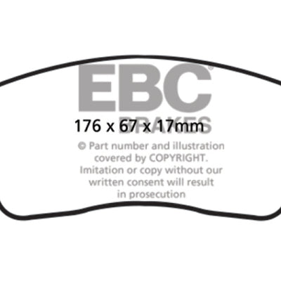 EBC 10-11 Cadillac SRX 2.8 Turbo Ultimax2 Front Brake Pads