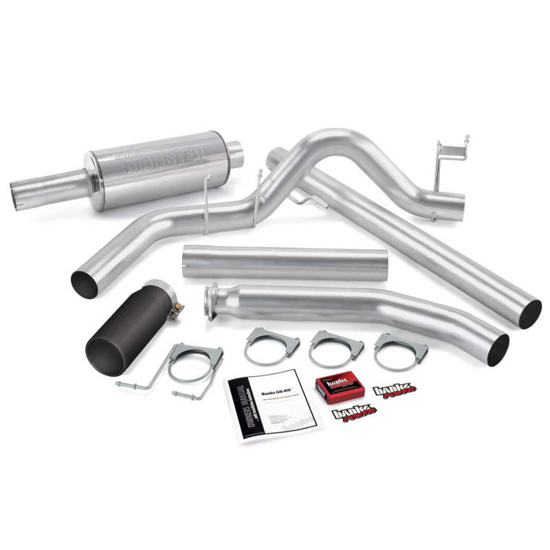 Banks Power 02 Dodge 5.9L Ext Cab Git-Kit - SS Single Exhaust w/ Black Tip Banks Power 02 Dodge 5.9L Ext Cab Git-Kit - SS Single Exhaust w/ Black Tip
