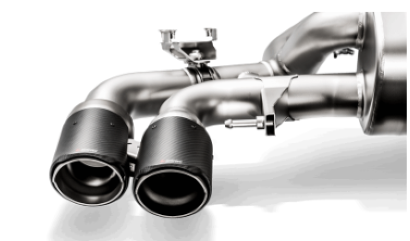 Akrapovic 18+ BMW M5 (F90) Evolution Tail Pipe Set (Carbon) w/ Red/White Akrapovic Logo Akrapovic 18+ BMW M5 (F90) Evolution Tail Pipe Set (Carbon) w/ Red/White Akrapovic Logo