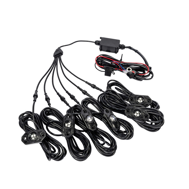 KC HiLiTES C-Series RGB LED Rock Light Kit (Incl. Wiring) - Set of 6 KC HiLiTES C-Series RGB LED Rock Light Kit (Incl. Wiring) - Set of 6