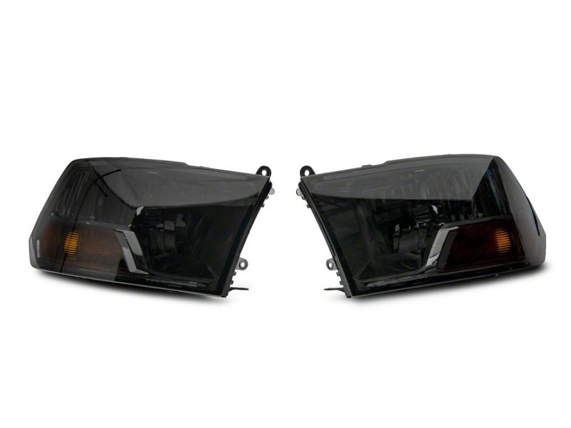 Raxiom 09-18 Dodge RAM 1500 Axial OEM Rep Headlights w/ Single Bulb- Chrome Housing (Smoked Lens) Raxiom 09-18 Dodge RAM 1500 Axial OEM Rep Headlights w/ Single Bulb- Chrome Housing (Smoked Lens)