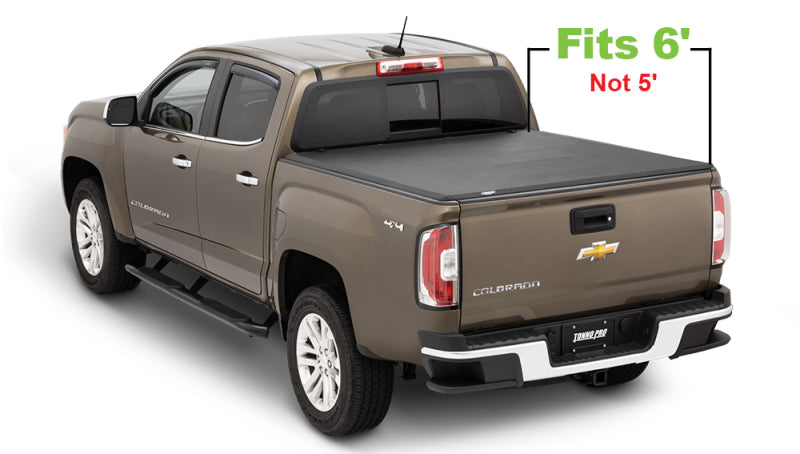 Tonno Pro 15-19 Chevy Colorado 6ft Fleetside Tonno Fold Tri-Fold Tonneau Cover Tonno Pro 15-19 Chevy Colorado 6ft Fleetside Tonno Fold Tri-Fold Tonneau Cover