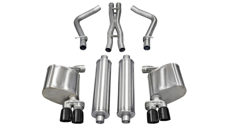 Corsa 2011-2014 Dodge Charger R/T 5.7L V8 Black Xtreme Cat-Back Exhaust Corsa 2011-2014 Dodge Charger R/T 5.7L V8 Black Xtreme Cat-Back Exhaust