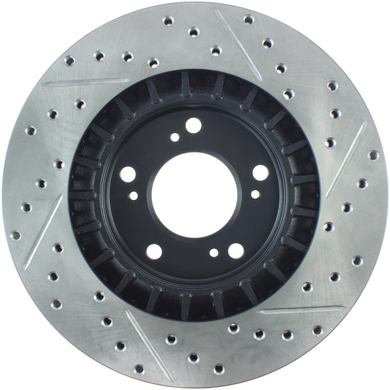 StopTech 00-09 S2000 Slotted & Drilled Right Front Rotor StopTech 00-09 S2000 Slotted & Drilled Right Front Rotor