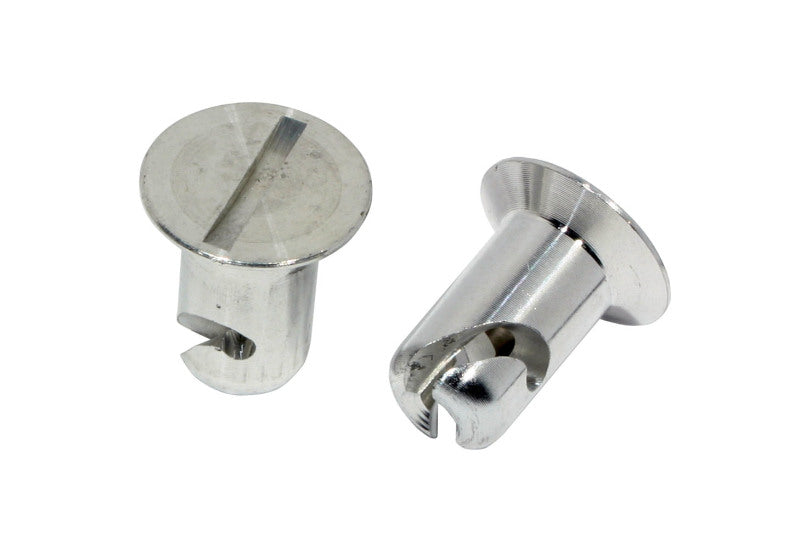 Moroso Quick Fastener - Flush Head - 7/16in x .450in - Aluminum - 10 Pack Moroso Quick Fastener - Flush Head - 7/16in x .450in - Aluminum - 10 Pack