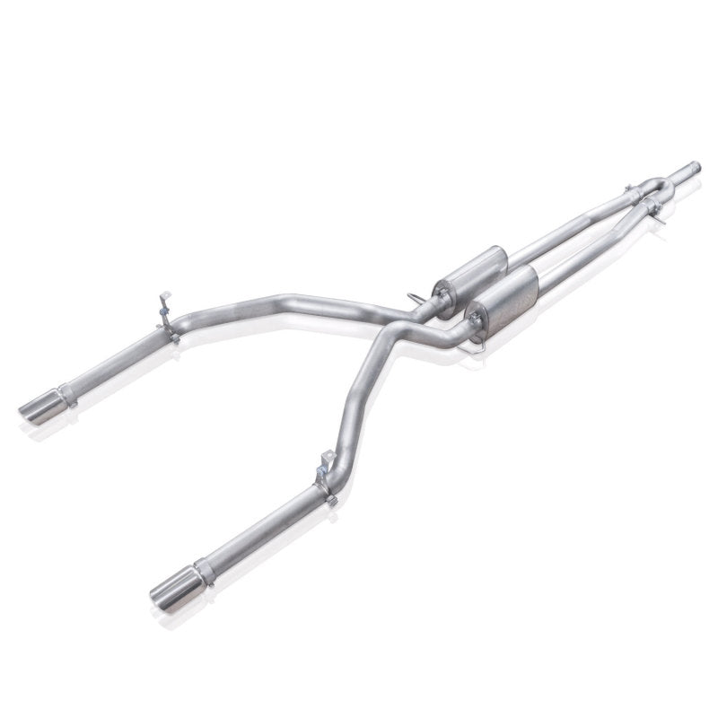 Stainless Works Chevy Silverado/GMC Sierra 2007-16 5.3L/6.2L Exhaust Y-Pipe Under Bumper Exit Stainless Works Chevy Silverado/GMC Sierra 2007-16 5.3L/6.2L Exhaust Y-Pipe Under Bumper Exit
