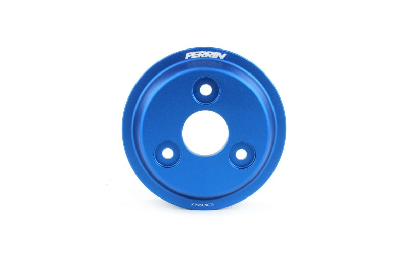 PERRIN 15-21 Subaru WRX / 18-20 Crosstrek / 14-18 FXT Lightweight Water Pump Pulley - Blue PERRIN 15-21 Subaru WRX / 18-20 Crosstrek / 14-18 FXT Lightweight Water Pump Pulley - Blue