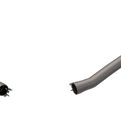 QTP 14-15 Chevrolet Camaro SS 6.2L 304SS Eliminator Muffler Delete Axle Back Exhaust w/4.5in Tips