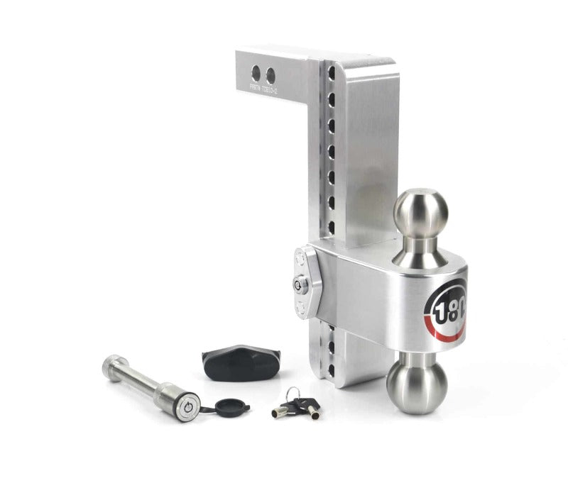Weigh Safe 180 Hitch 10in Drop Hitch & 2in Shank (10K/12.5K GTWR) w/WS05 - Aluminum Weigh Safe 180 Hitch 10in Drop Hitch & 2in Shank (10K/12.5K GTWR) w/WS05 - Aluminum