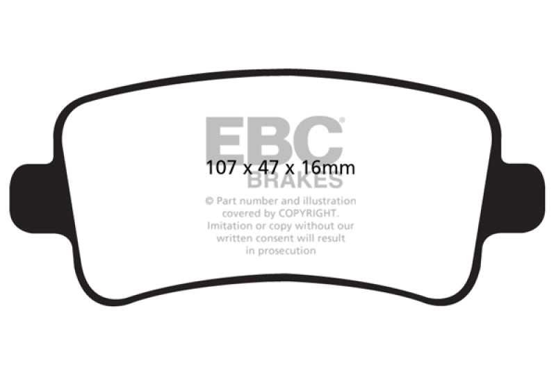 EBC 10+ Buick Allure (Canada) 3.0 Yellowstuff Rear Brake Pads EBC 10+ Buick Allure (Canada) 3.0 Yellowstuff Rear Brake Pads