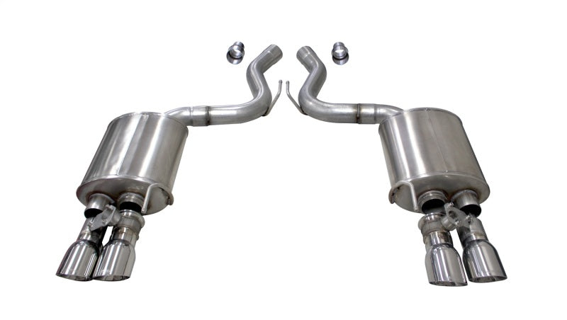 Corsa 2018-2023 Ford Mustang GT Fastback 5.0L 3in Sport Axle-Back Exhaust w/ 4in Polished Tips Corsa 2018-2023 Ford Mustang GT Fastback 5.0L 3in Sport Axle-Back Exhaust w/ 4in Polished Tips