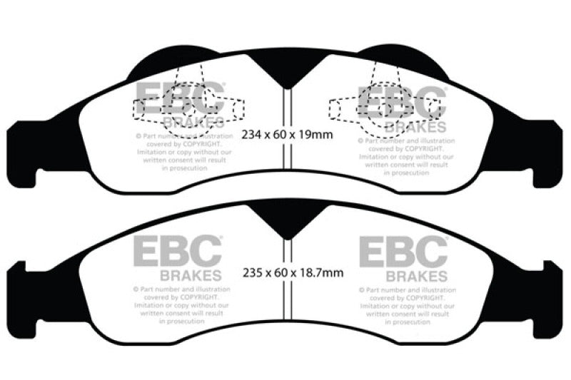 EBC 07-09 Ford Expedition 5.4 2WD Ultimax2 Front Brake Pads EBC 07-09 Ford Expedition 5.4 2WD Ultimax2 Front Brake Pads
