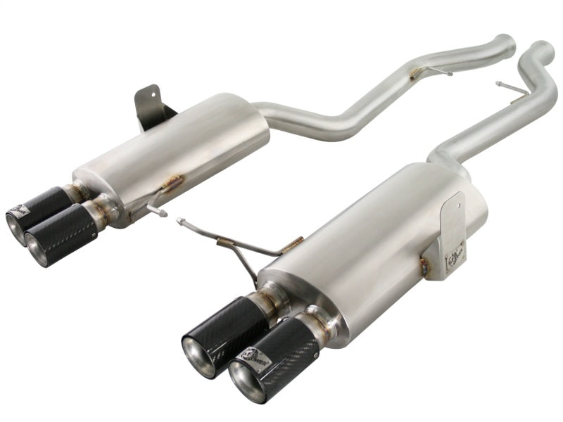 aFe MACHForce XP Exhaust Cat-Back 2.5in Dia Carbon Fiber Tips SS-304 07-13 BMW M3 (E92/93) V8 4.0L aFe MACHForce XP Exhaust Cat-Back 2.5in Dia Carbon Fiber Tips SS-304 07-13 BMW M3 (E92/93) V8 4.0L