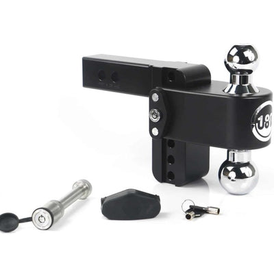 Weigh Safe 180 Hitch 4in Drop Hitch & 2in Shank (10K/12.5K GTWR) w/WS05 - Black Cerakote
