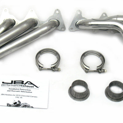 JBA 10-11 Camaro 3.6L V6 1-5/8in Primary Silver Ctd Cat4Ward Header