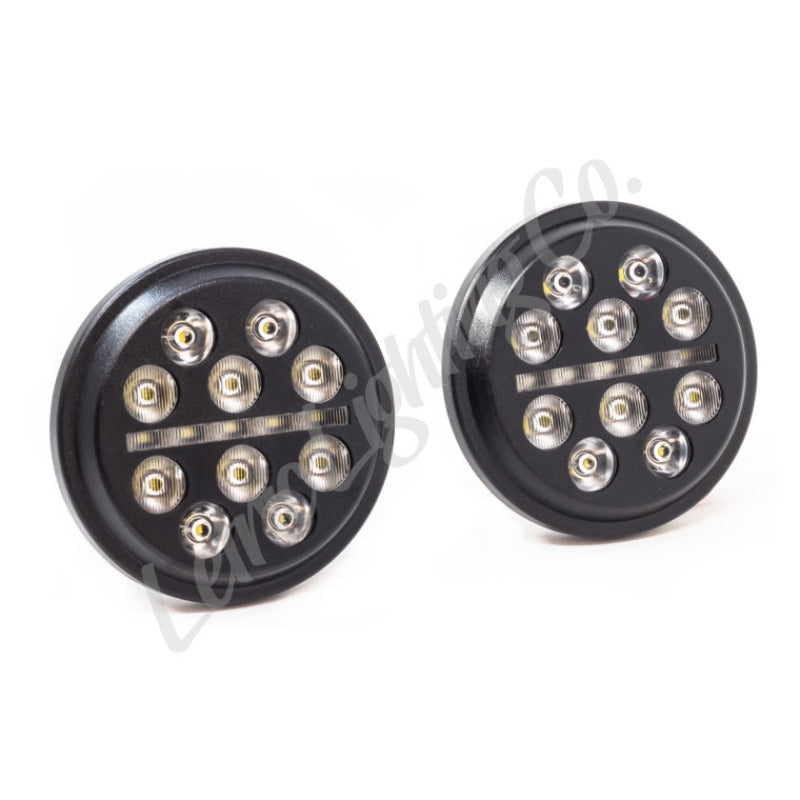 Letric Lighting 4.5in Black Buck-Shot Letric Lighting 4.5in Black Buck-Shot