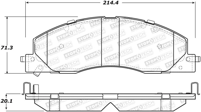 StopTech Street Brake Pads - Rear StopTech Street Brake Pads - Rear