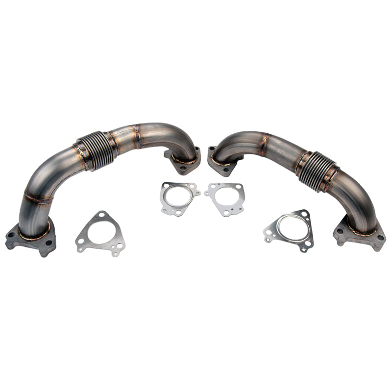 Wehrli 01-04 Chevrolet 6.6L Duramax LB7 2in Stainless Up Pipe Kit w/Gaskets - Twin Turbo Wehrli 01-04 Chevrolet 6.6L Duramax LB7 2in Stainless Up Pipe Kit w/Gaskets - Twin Turbo