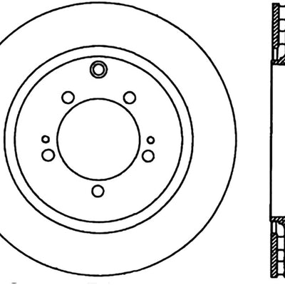 StopTech Power Slot 03-06 Evo 8 & 9 Cryo Slotted Right Rear Rotor