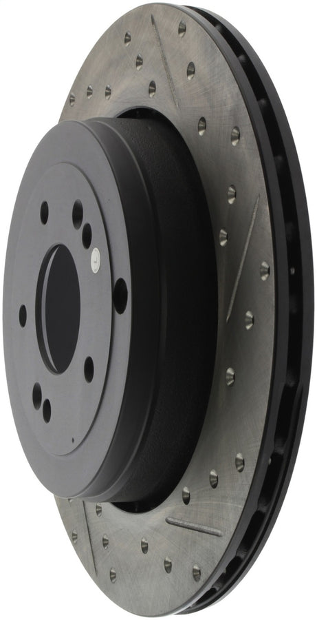 StopTech 10 Hyundai Genesis Coupe w/ Factory Brembo Slotted & Drilled Left Rear Rotor StopTech 10 Hyundai Genesis Coupe w/ Factory Brembo Slotted & Drilled Left Rear Rotor