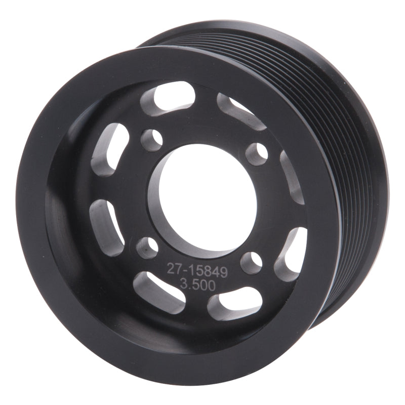 Edelbrock Pulley Supercharger Enforcer 10 Rib 3 5In Black Edelbrock Pulley Supercharger Enforcer 10 Rib 3 5In Black