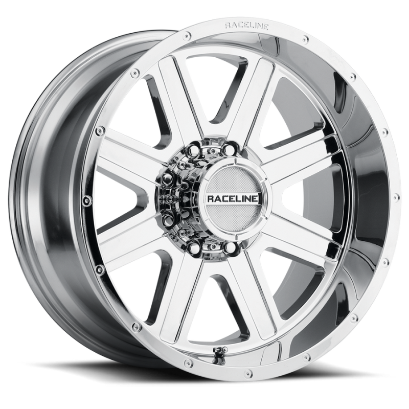 Raceline 940C Hostage 20x10in / 8x165.1 BP / -19mm Offset / 125.2mm Bore - Chrome Wheel Raceline 940C Hostage 20x10in / 8x165.1 BP / -19mm Offset / 125.2mm Bore - Chrome Wheel