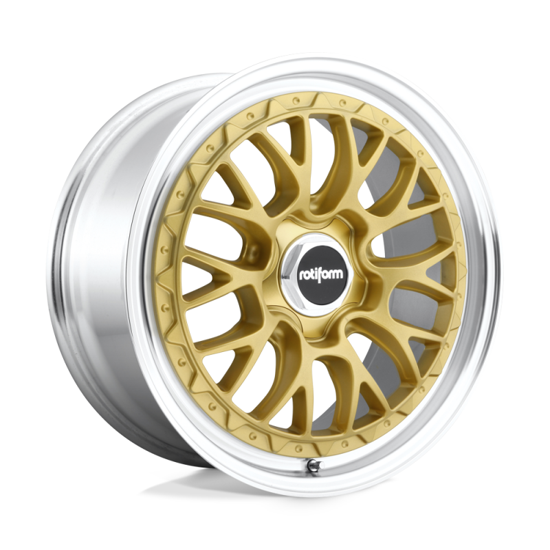 Rotiform R156 LSR Wheel 19x8.5 5x112 35 Offset - Matte Gold Machined Rotiform R156 LSR Wheel 19x8.5 5x112 35 Offset - Matte Gold Machined