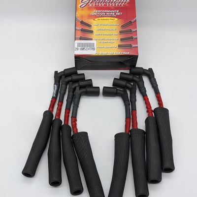 Granatelli 20-23 GM LT2 6.2L Hi-Perf Coil-Near-Plug Wire Connector Kit w/Red Jacket/Black Sleeve