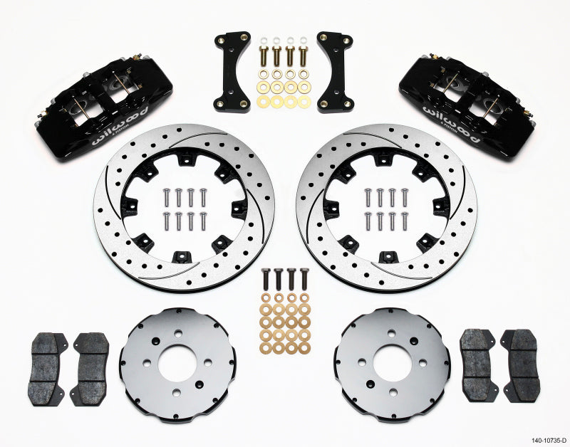 Wilwood Dynapro 6 Front Hat Kit 12.19in Drilled 94-01 Honda/Acura w/262mm Disc Wilwood Dynapro 6 Front Hat Kit 12.19in Drilled 94-01 Honda/Acura w/262mm Disc
