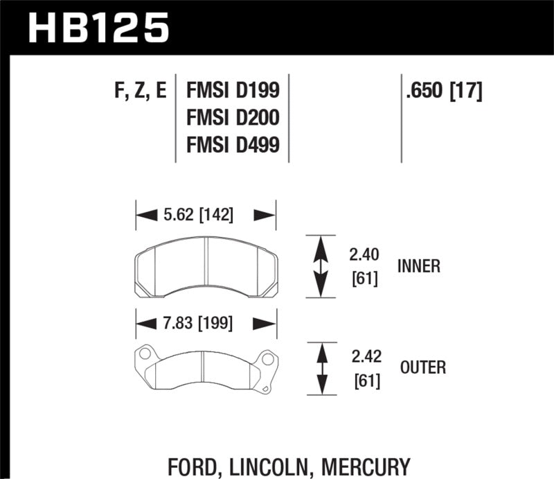 Hawk HPS Street Brake Pads Hawk HPS Street Brake Pads