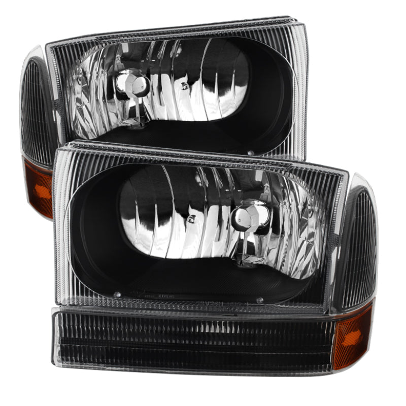xTune Ford F250/350/450 Superduty 99-04 Crystal Headlights w/ Bumper Lights HD-JH-FF25099-AM-BK xTune Ford F250/350/450 Superduty 99-04 Crystal Headlights w/ Bumper Lights HD-JH-FF25099-AM-BK