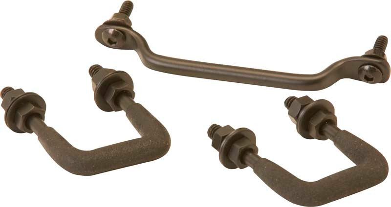 Kentrol 87-95 Jeep Wrangler YJ Windshield Tie Down Kit - Powdercoat Black Kentrol 87-95 Jeep Wrangler YJ Windshield Tie Down Kit - Powdercoat Black