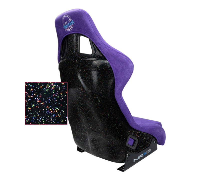 NRG FRP Bucket Seat PRISMA Edition W/ pearlized Back Purple Alcantara - Large NRG FRP Bucket Seat PRISMA Edition W/ pearlized Back Purple Alcantara - Large
