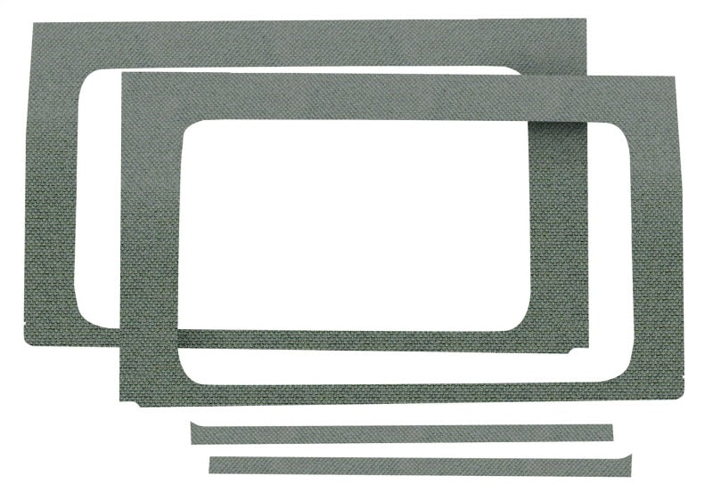 DEI 18-23 Jeep Wrangler JL 4-Door Boom Mat Rear Side Window Trim - 4 Piece - Gray DEI 18-23 Jeep Wrangler JL 4-Door Boom Mat Rear Side Window Trim - 4 Piece - Gray